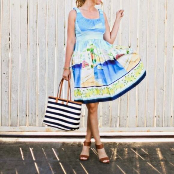 kate spade Dresses & Skirts - Kate Spade Elza Eliza Lemon Capri watercolor Dress Sz 00 $445